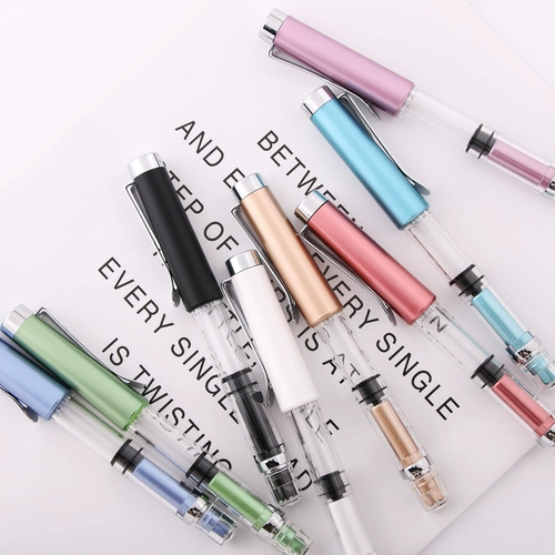 Облачное прохождение маленького принца стальная ручка ежедневно цветные чернила ef/f острый порошок золота, подходящий для прозрачного демонстрационного поршня