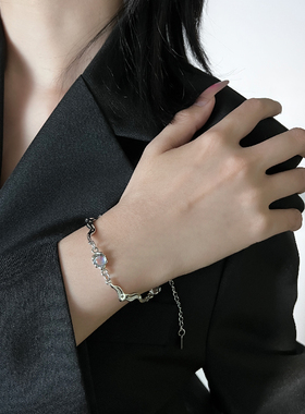 KANSAI女合金月光石冷淡风手链