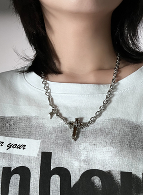 KANSAI男女十字架粗项链拍三付二