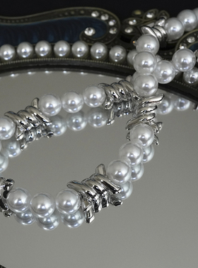 kansai新款大珍珠荆棘拼接