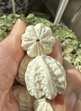 天然鹿角手工雕刻文玩细腻玉润