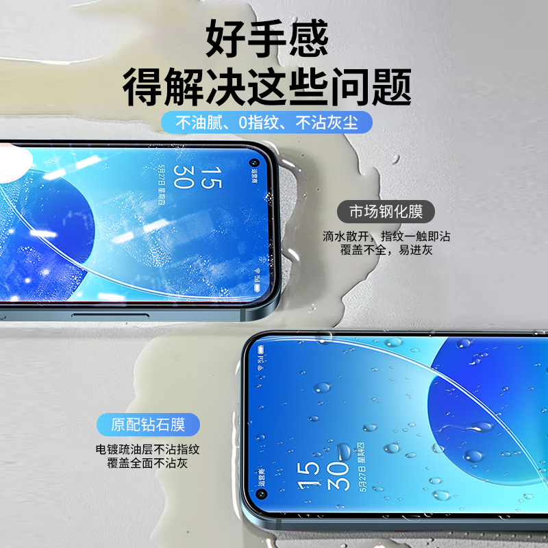 opporeno6钢化膜peqm00全屏覆盖ooporeno6防窥隐私膜poopreno6水凝膜opp0reno5蓝光护眼oppereno5k高清手机膜 - 图3