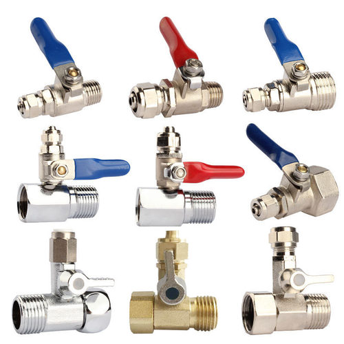 净水器配件四分转二分接头四转三阀门4分变2 3分纯铜进水三通球阀 - 图3