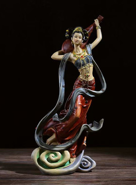 中式敦煌飞天仕女摆件