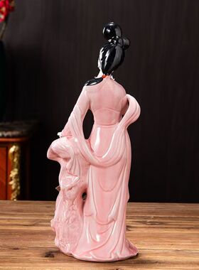 陶瓷九仙女神像家用供奉佛像摆件