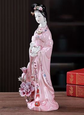 飞天嫦娥仙子神像玉兔白兔仙女姑娘居家供奉神位保家神位佛像摆件