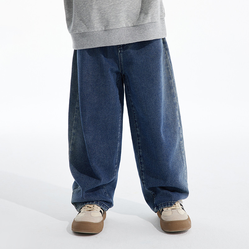 植木童装男童裤子2025春秋新款中大童宽松萝卜裤牛仔裤儿童裤子,淘宝优惠券,粉丝福利购,淘宝优惠卷