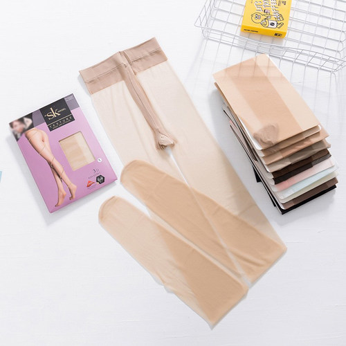 2双sk正品夏季T档透明超薄高腰隐形3D性感耐穿防勾丝黑丝新款822 - 图2