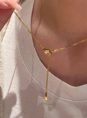 日本gentle motto本命蛇年项链配饰女夏季轻奢高级感小众毛衣