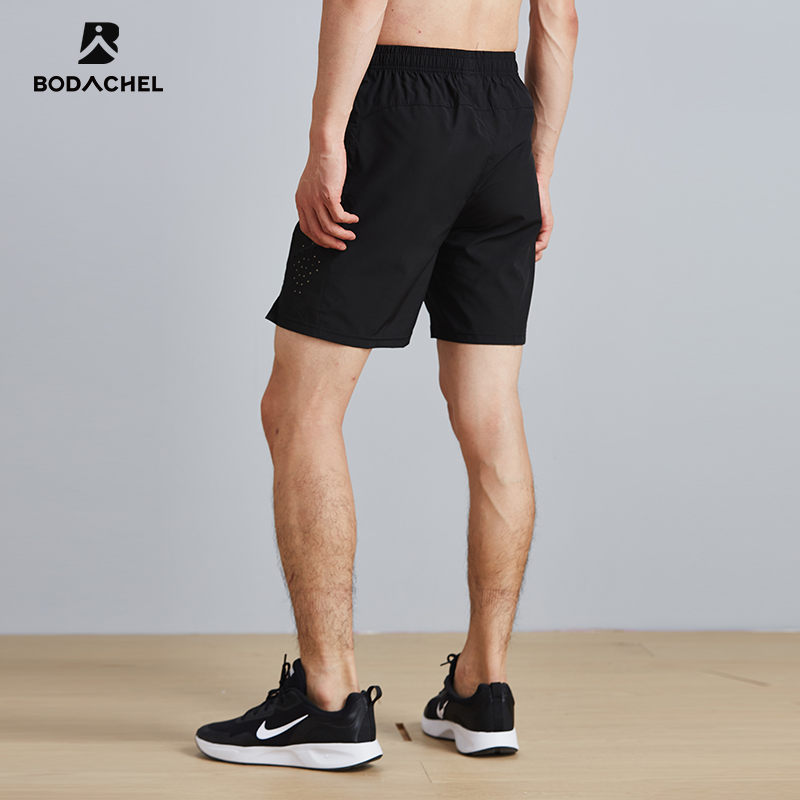 BODACHEL吸湿排汗透气速干运动短裤男士夏季跑步梭织五分裤薄款-图2