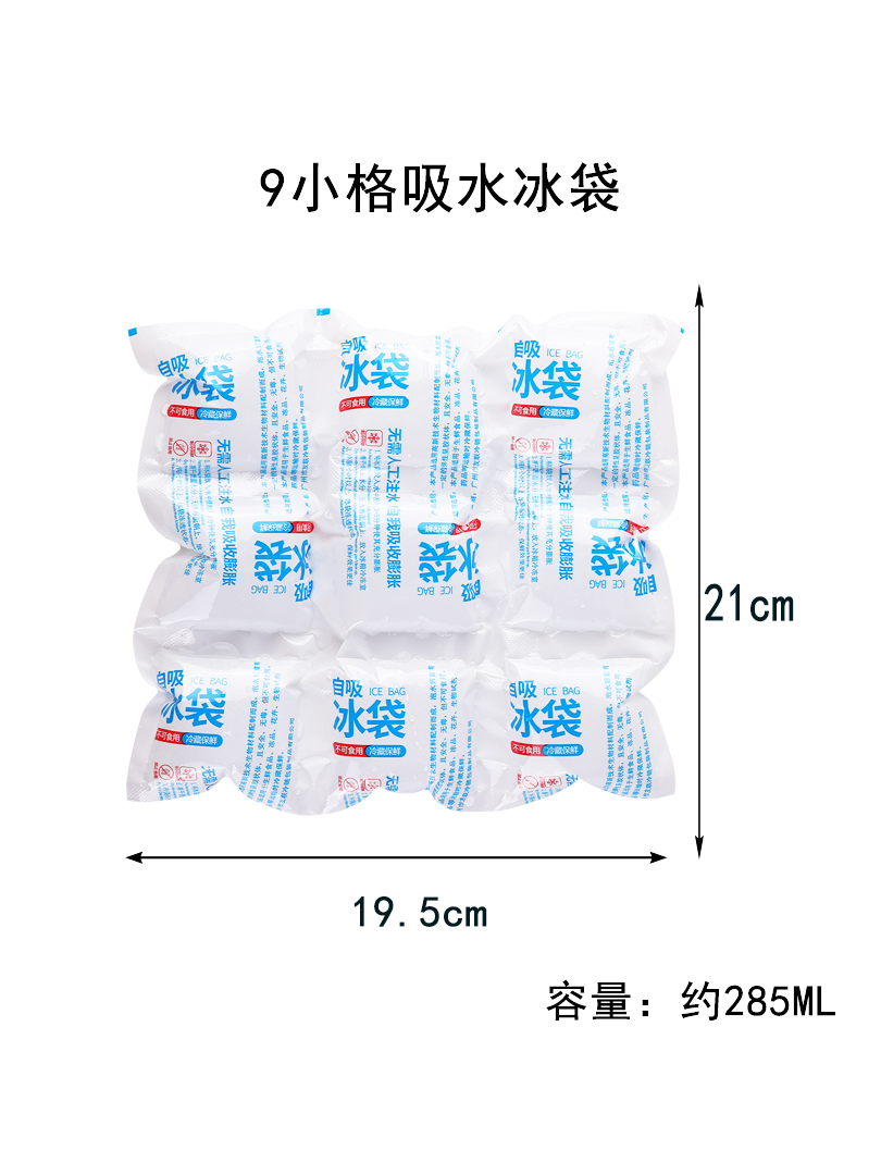 冰袋快递冷冻商用母乳一次性无纺布自吸水用冷藏食品级免注水蛋糕 - 图0