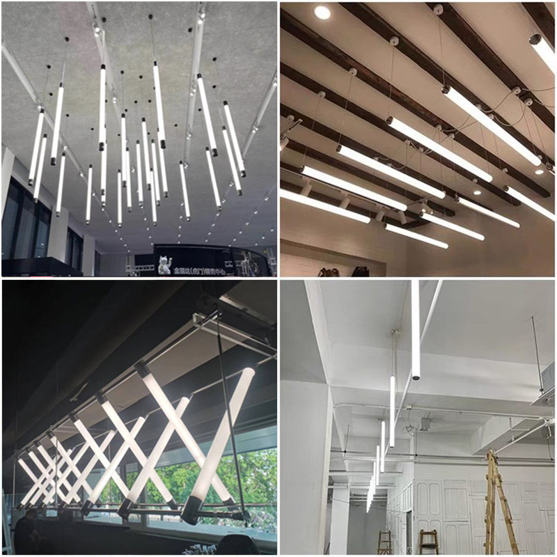 led360度全发光亚克力定制吊装灯管办公室圆形灯管吊线装饰长条灯,淘宝优惠券,粉丝福利购,淘宝优惠卷