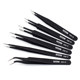 Stainless steel anti-static tweezers bird's nest tip Anlixin