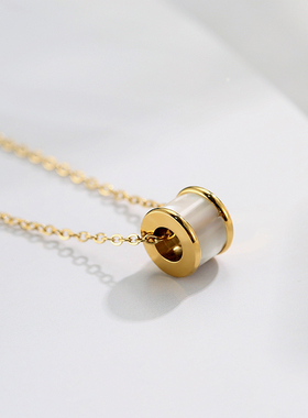 ipg14k欧风简约大气小蛮腰项链