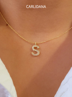 定制项链微镶锆石316钛钢名字