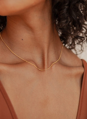 圆珠项链ins欧美风简约316L光链