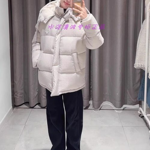 3I4K309吊牌2990小地素dzzit专柜正品2024冬女士中长羽绒火 - 图1