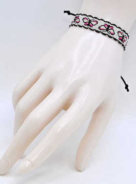 原创个性织带蝴蝶手链手工学生编