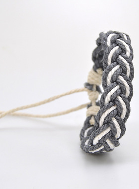 编织手链棉麻纯棉ins风简约风手