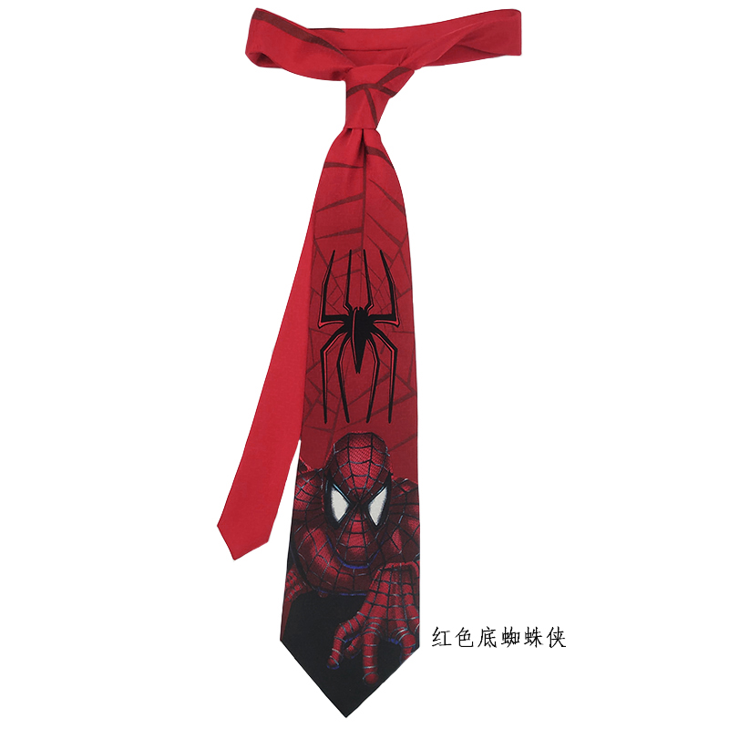 HOW个性宽版趣味潮流10cm蜘蛛侠礼盒装土酷黑色红色衬衣领带男 - 图3