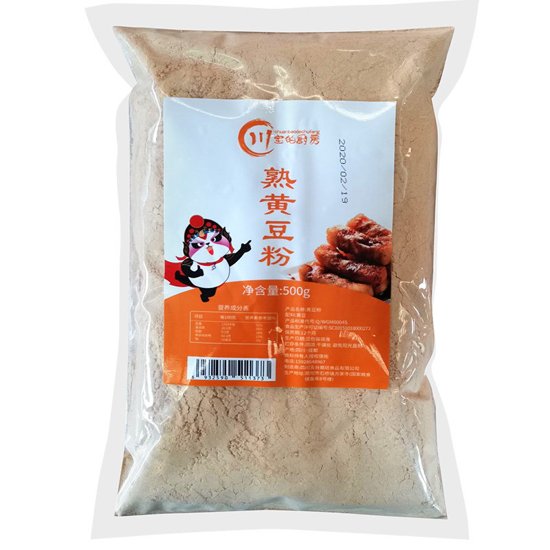 川宝的厨房熟黄豆粉500g烘焙原料 巴蜀川宝食品黄豆