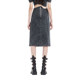 ກະໂປງ denim ແບບ retro Y2K
