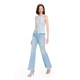 2025 New Bright Blue Halter Neck Lace Top