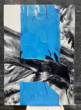 装饰画玄关纯手绘竖版入户简约油画设计推荐网红背景墙酒店样板间