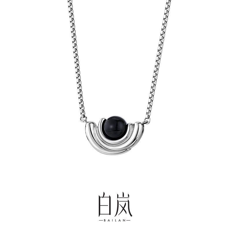 白岚925珍珠春夏轻奢小众纯银项链 白岚项链