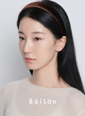 【发饰上新】白岚丝绒宽边高颅顶发箍女百搭发卡时尚发饰FS0230