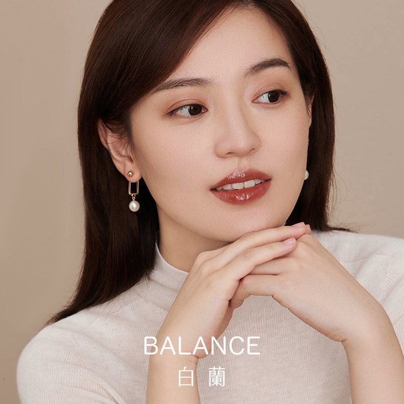 白兰淡水珍珠女2021年新款潮感耳钉 bn耳钉