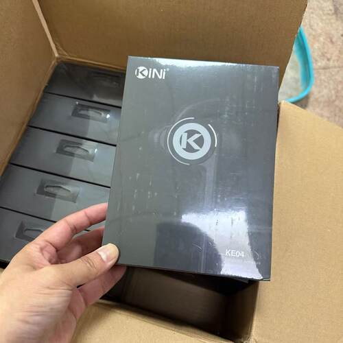 kini KE04发烧圈铁有线hifi耳机 单边双动圈单动铁带麦通话音质靓 - 图2