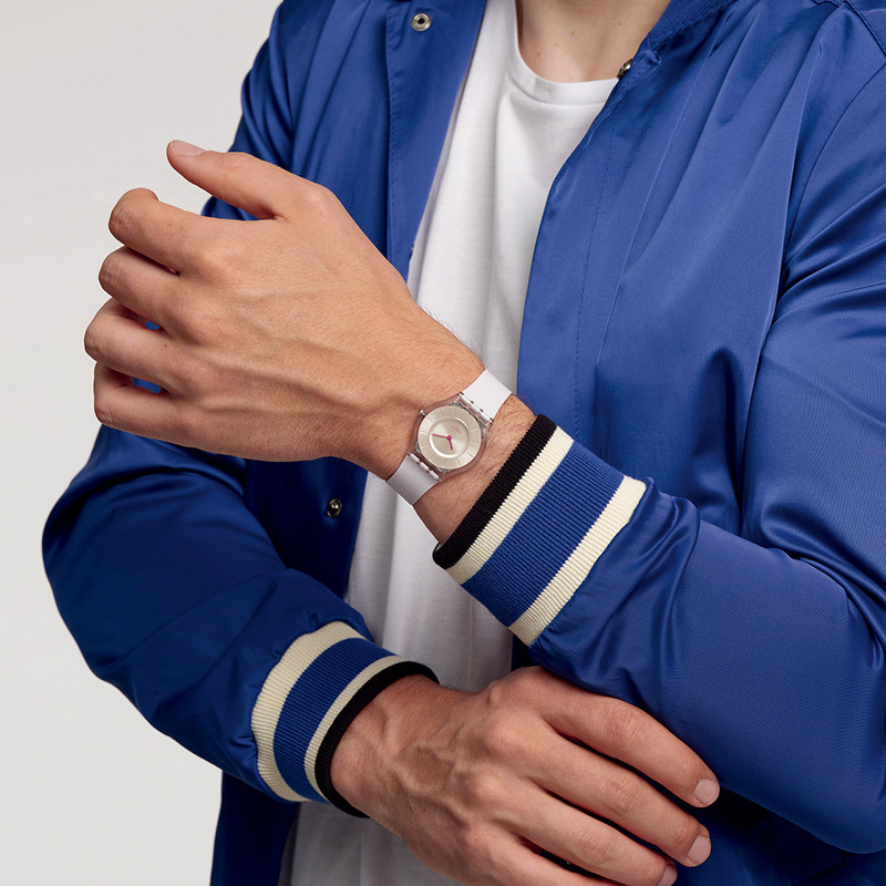 swatch瑞士潮流女士简约skin女表 Swatch斯沃琪瑞士腕表