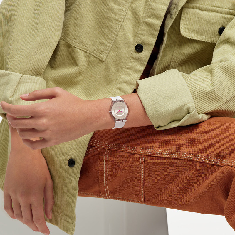 swatch瑞士潮流女士简约skin女表 Swatch斯沃琪瑞士腕表