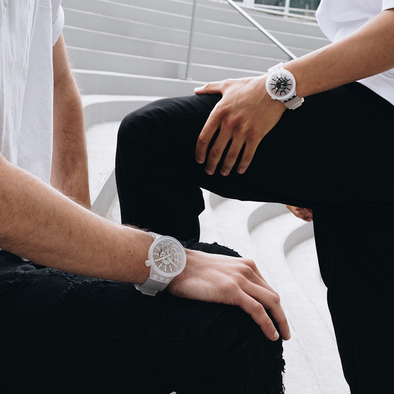 swatch瑞士男士女士大表盘情侣表 Swatch斯沃琪瑞士腕表