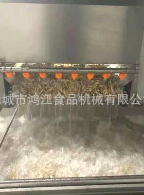 诸城鱼皮解冻流水线 商用竹荚鱼解冻设备 大型鲅鱼解冻机速冷304