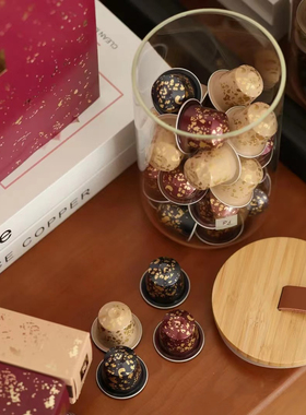 NESPRESSO LUME胶囊咖啡存储器大容量简便玻璃收纳罐(不含胶囊)