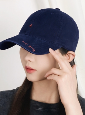 韩版简约字母刺绣棒球帽女
