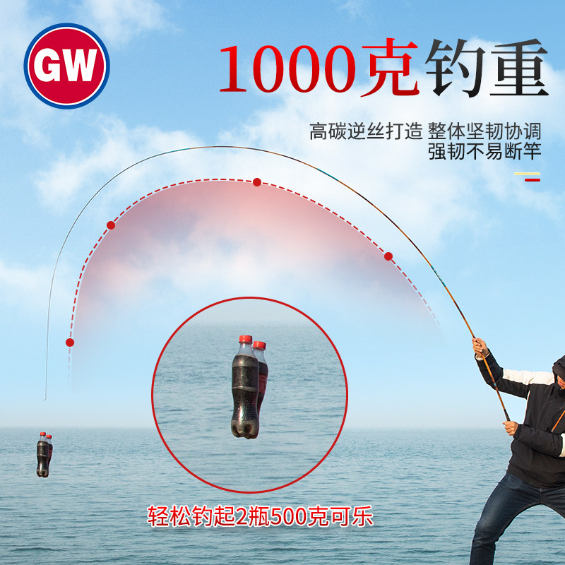 光威无法一本鲫鱼竿超轻超超细硬台钓竿碳素手竿钓鱼竿