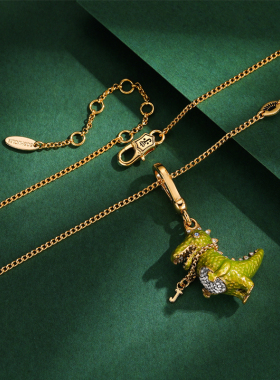 男女饰品珐琅釉小青龙吊坠