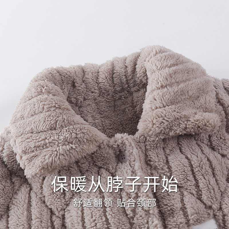 浪莎三层加厚夹棉睡衣女士冬季加绒可外穿保暖秋冬情侣家居服男款,淘宝优惠券,粉丝福利购,淘宝优惠卷