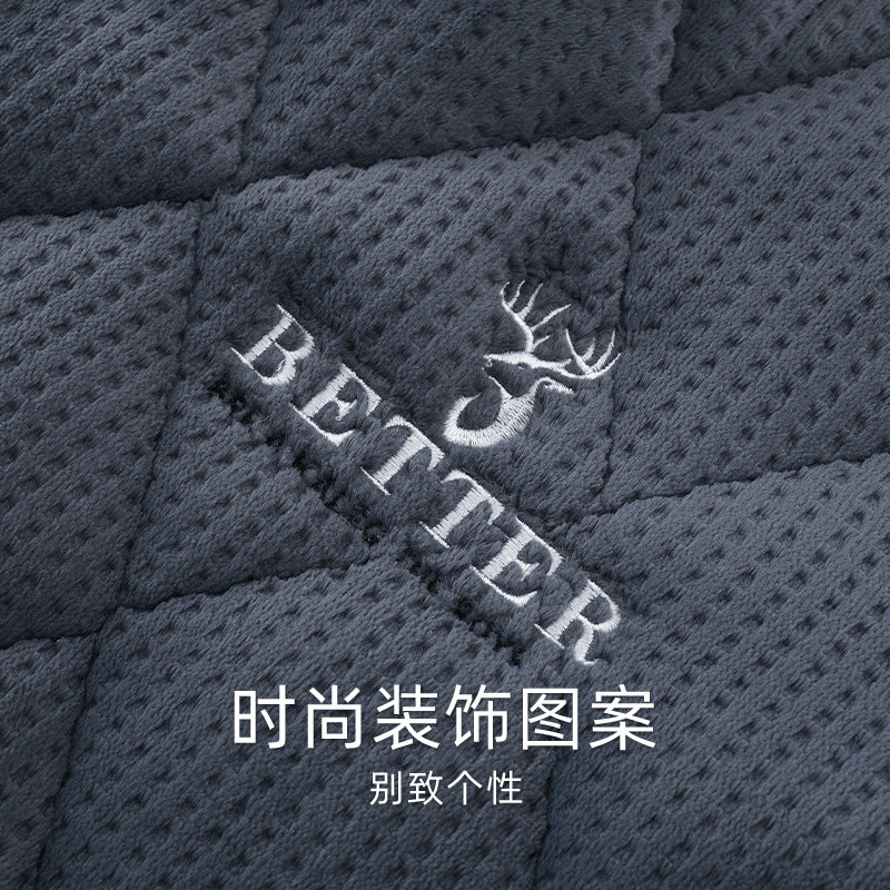 浪莎男士睡衣珊瑚绒冬季秋冬款三层夹棉袄加厚加绒保暖家居服套装,淘宝优惠券,粉丝福利购,淘宝优惠卷