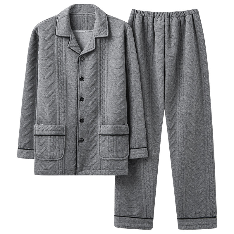 浪莎睡衣男士加厚纯棉夹层空气棉家居服秋冬季薄款夹棉可外穿套装,淘宝优惠券,粉丝福利购,淘宝优惠卷
