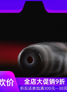 【收藏臻品】原矿西藏六眼老天珠天然老矿朱砂点油润包浆西藏真品