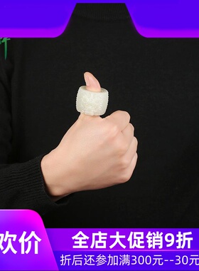 和田玉白玉扳指霸气男款龙头指环玉扳指戒指内径22mm含证书yzf