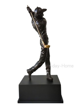 高尔夫人物玄关摆件树脂装饰欧式