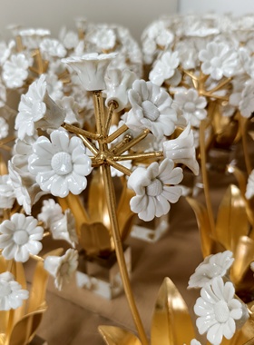 轻奢陶瓷花金属花家居摆件设计师定制