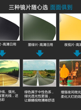 墨镜夹片可上翻偏光简约