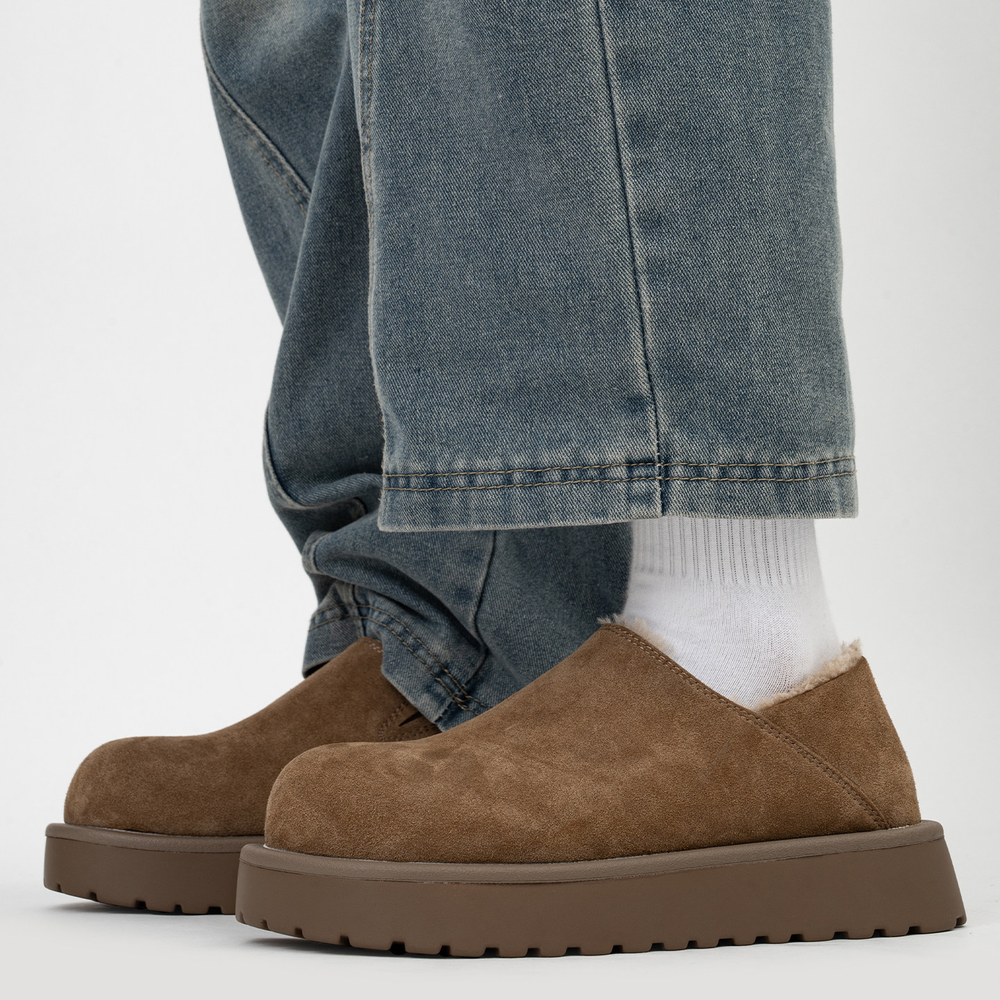 黑武士厚底乐福鞋男冬季加绒保暖东北棉鞋小土豆勃肯大头雪地靴女,淘宝优惠券,粉丝福利购,淘宝优惠卷