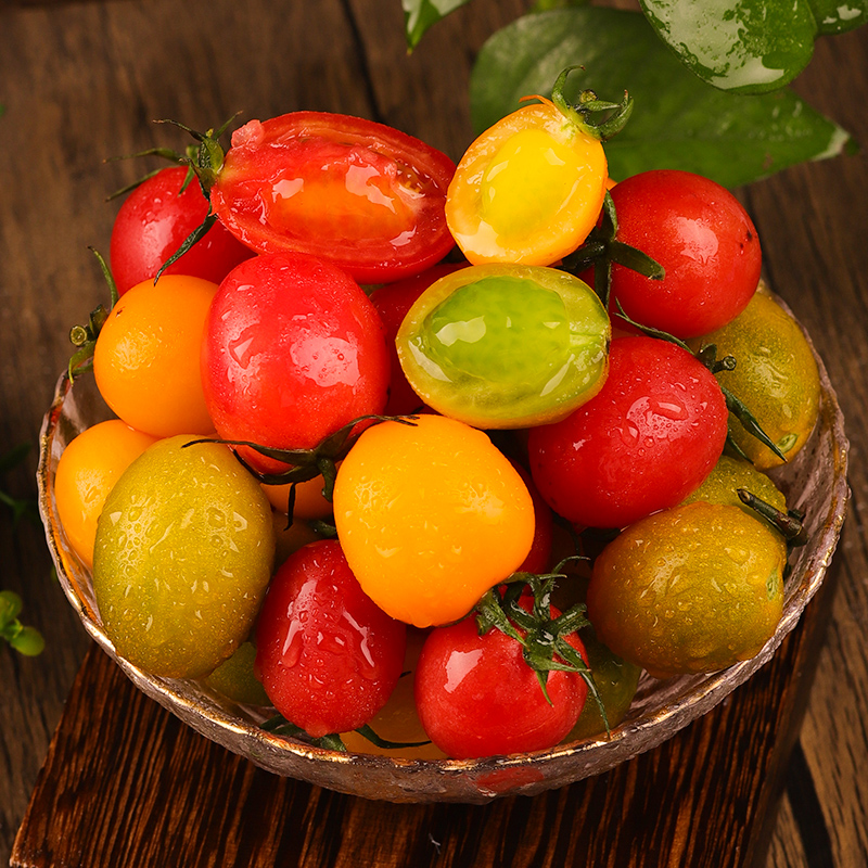 鲜蜂队山东三色小番茄三色柿子新鲜水果迷你小番茄 - 图2